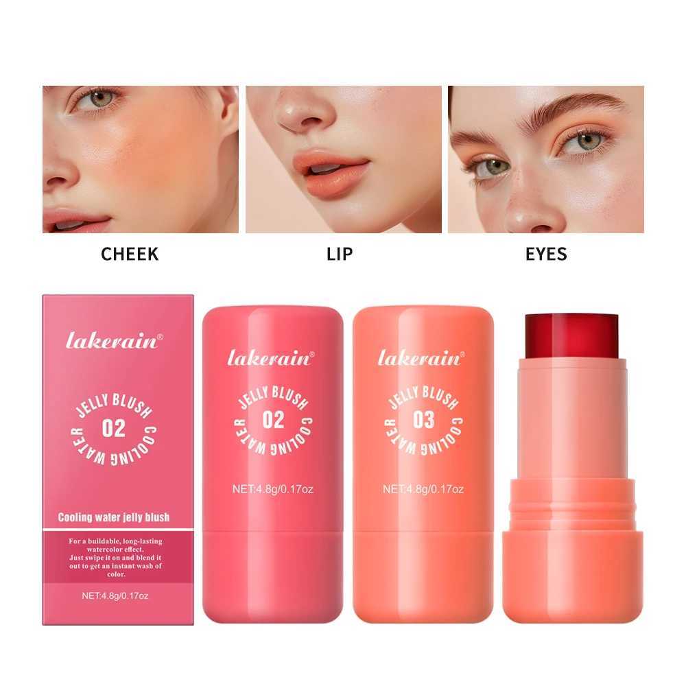 4 Colors Cheek Lip Tinted Moistured B Stick Eye Cheek Lip Brighten Cream Water Jelly Powder Ber Stick Matte ContourXJ241225