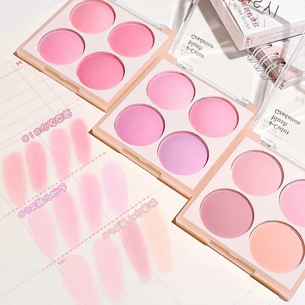 HISYI Smart color four-color b natural easy to smudge matte coloring nude makeup natural brightening and repairing bXJ241225