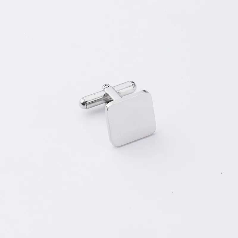 10Pcs/Lot High Quality 15mm Square Cufflinks Stainless Steel Mirror Polish Blank Cufflink For DIY Jewelry Making Accessories 241225
