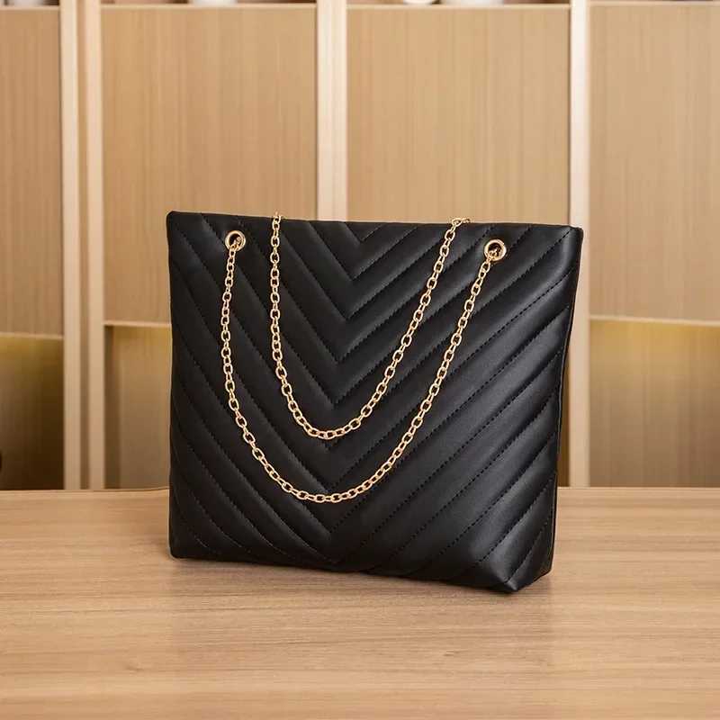 Womens Exquisite Shopping Bag Large Capacity Shoulder Bags High Quality Pu Leather Handbag Ladies Wild Bags Purses and HandbagsXJ241225