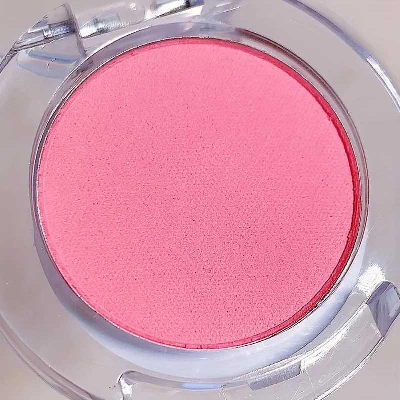 1pc Matte Pink B Palette Rose Cherry Tints Long-Lasting Cheek Color Contouring Shadow Natural Makeup With Puff ApplicatorXJ241225