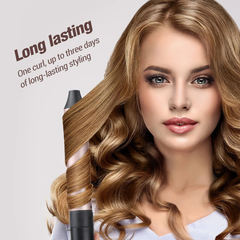 6 in 1 Hair Curler for Women 30s Fast Heat Hair Waver Iron Hair Styling Appliances Moisturizing Hair Care Curling Iron Big Wave 241225
