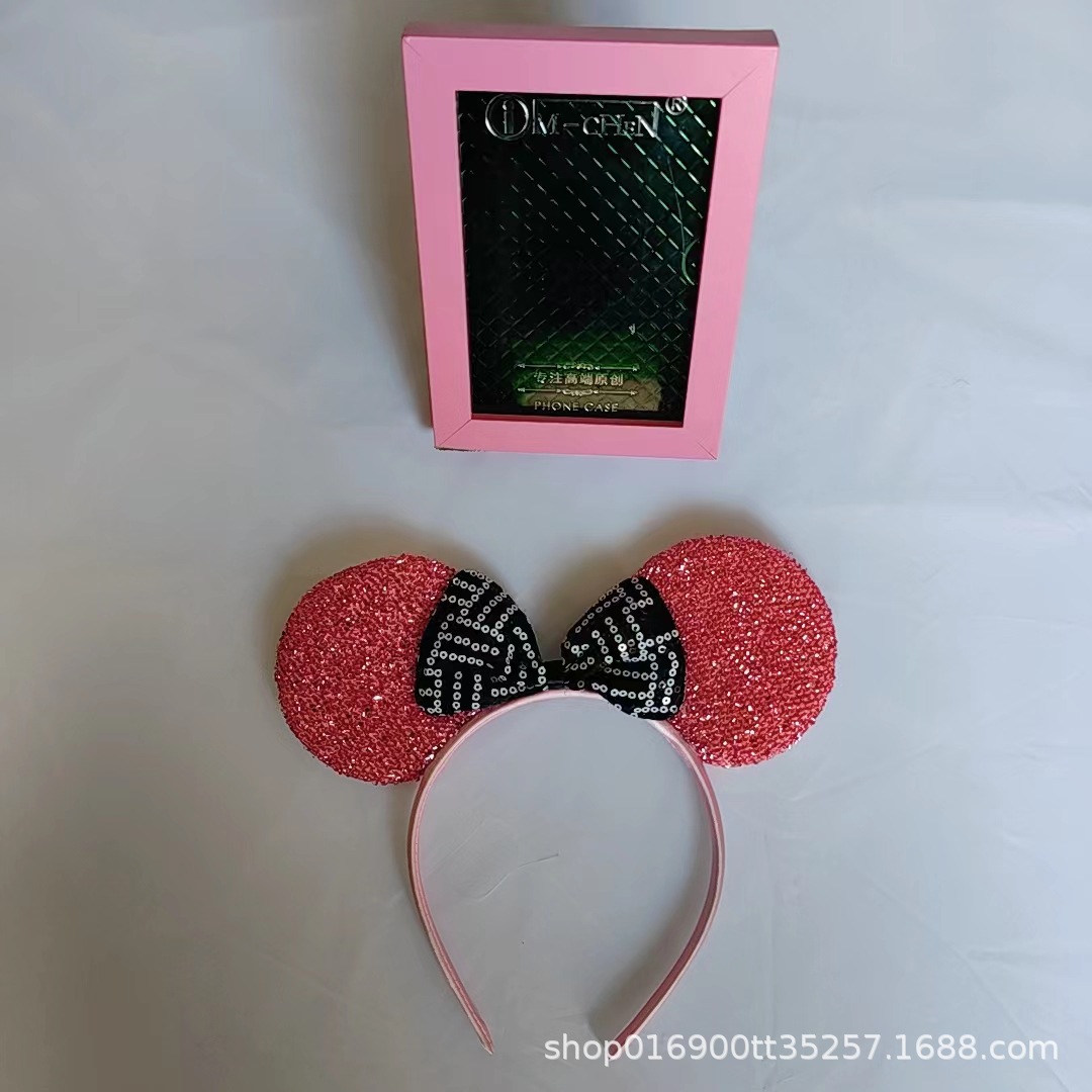 Hairband Cartoon Mouse Ears Bow Children's Performance Party Headwear
