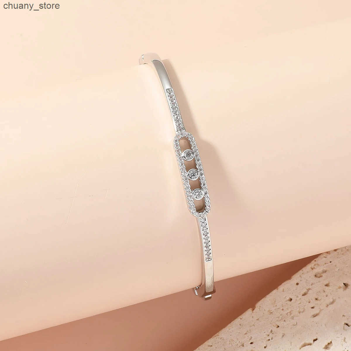 Chain Beaut Berry Luxurious 18k Gold Plated for Women and Men Style Copper Zircon Bangle 2-color for Wife and Friends Gifts L240910
