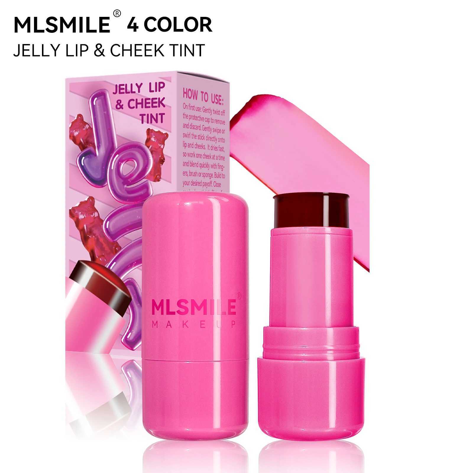 4 Color Jelly Tint B Lip Cheek Rouge Lip Stain Lasting Matte Non Smudge Facial Contour Rouge Makeup Ber CreamXJ241225
