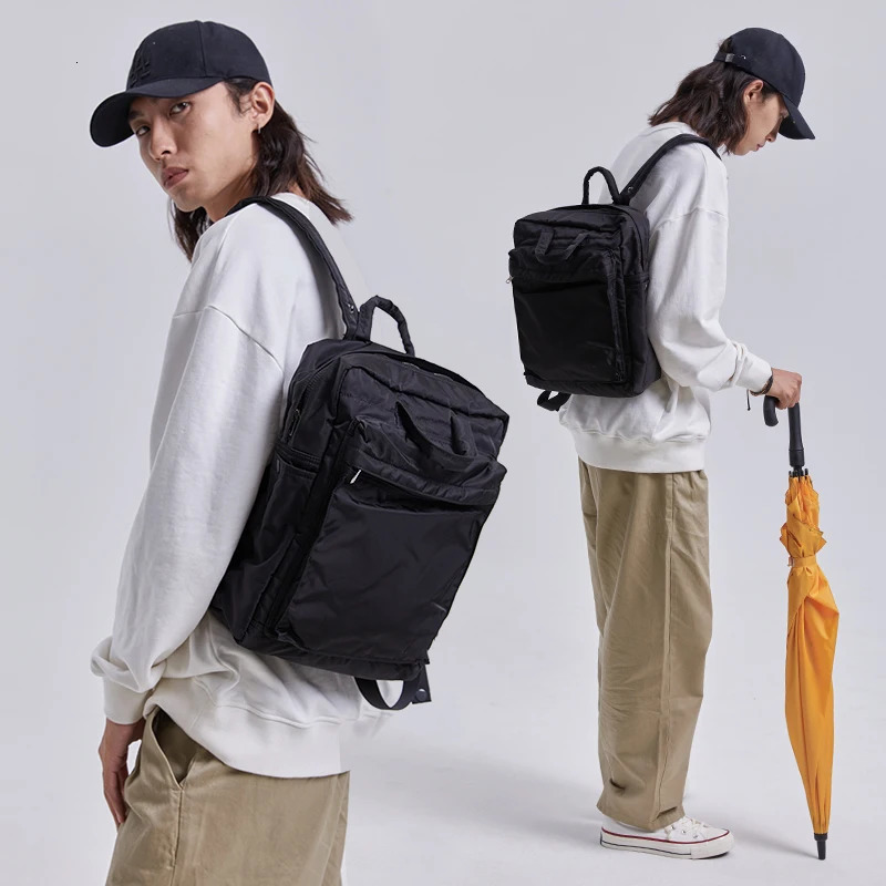 High Quality Type Men Backpack Large Capacity School Laptop Korean Unisex Nylon Backpack Fashion Outdoor Sport Travel Backpacks 241225