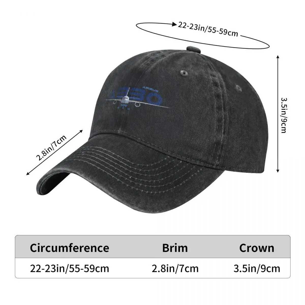 A330 900 Neo baseball cap Peaked Cap Airbus sun hat W241225