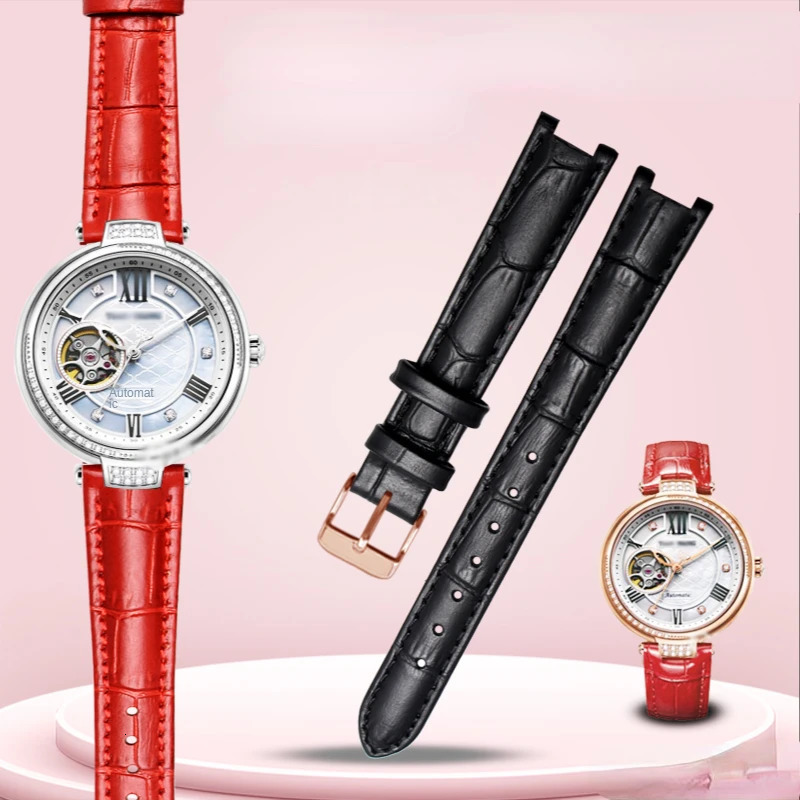 Genuine Leather Watch Strap for Tianwang Ls5871 5870 Shang Shine Series Replacement Notch Watchband Accessories16x10mm Wristband 241225