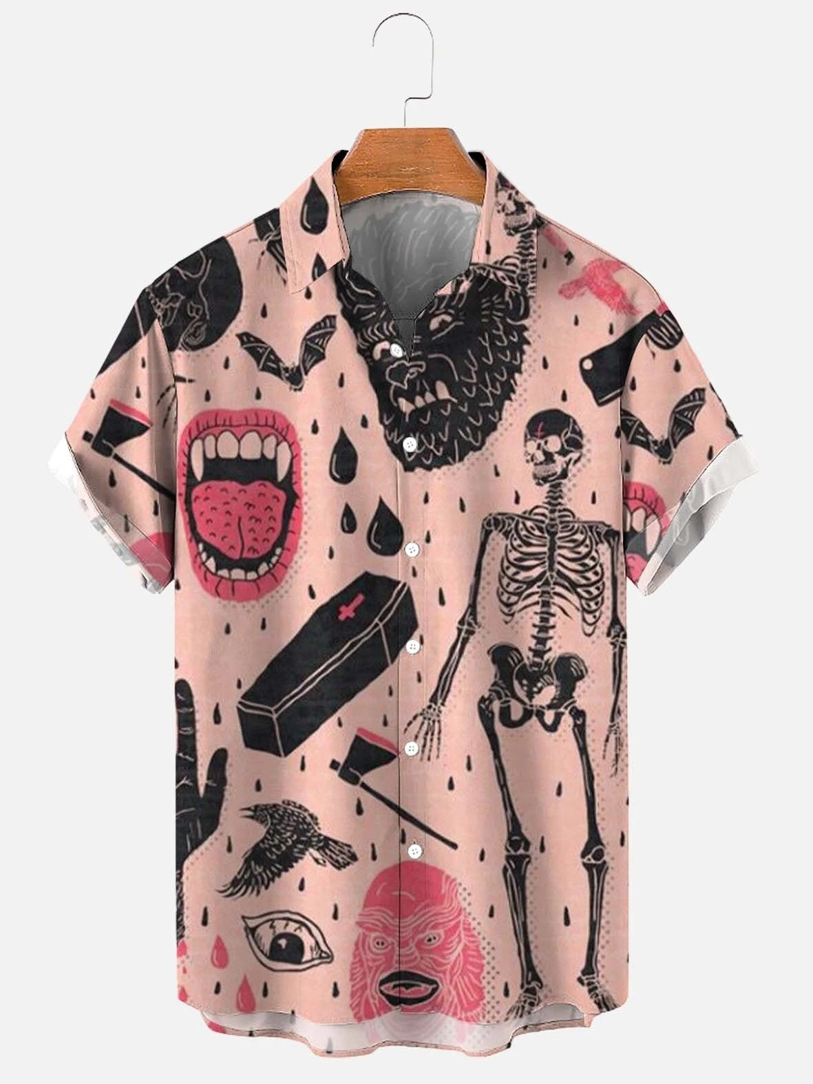 Summer Hawaiian Mens Shirts Mayan Culture Short Casual Sleeve Printed Clothing Large Social Top comer Sale Floral 241224