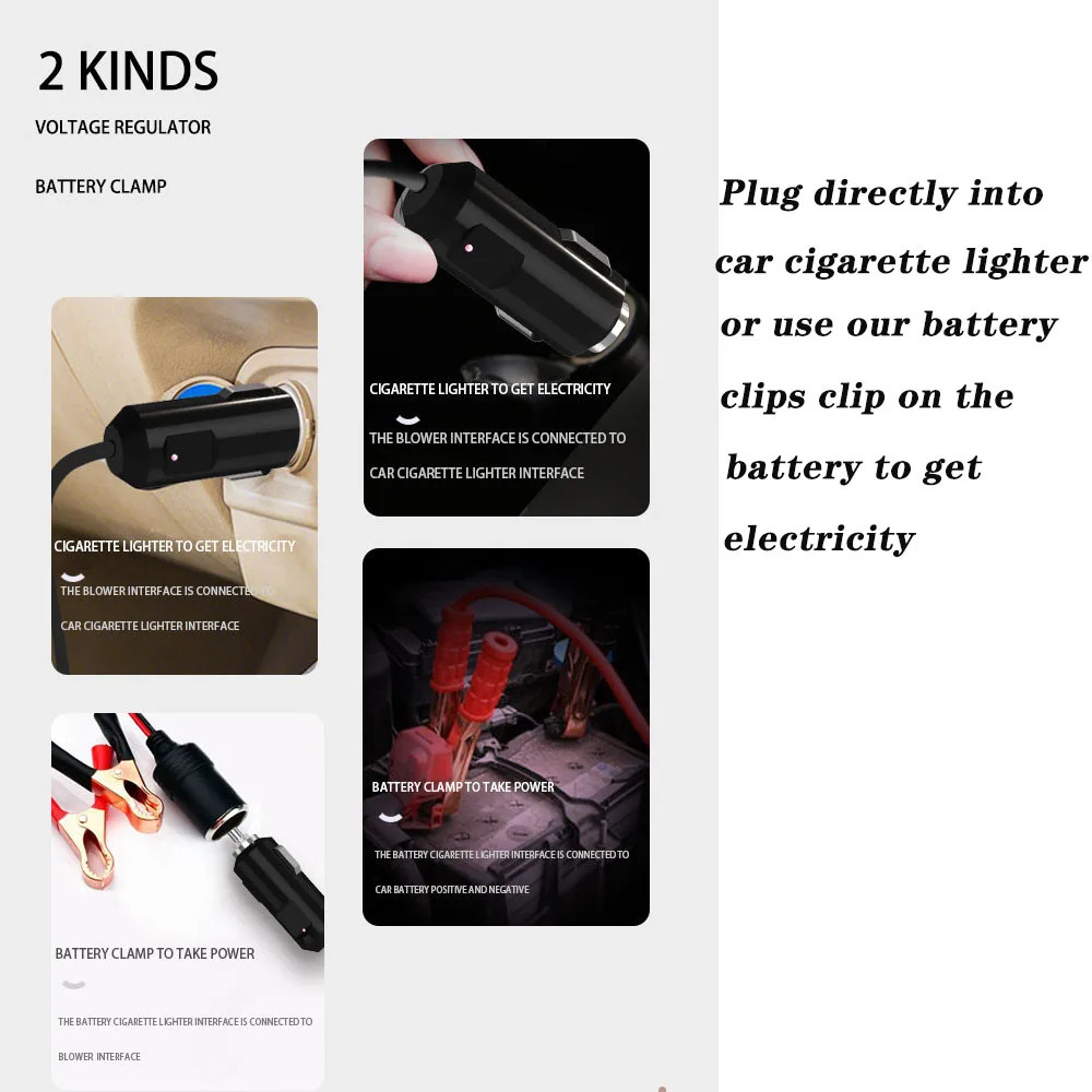 Hair Dryer Car Style Fold Blower Wind and Cold Wind Available Window Defroster Drop ship Self-Driving Travel More Convenient 241225