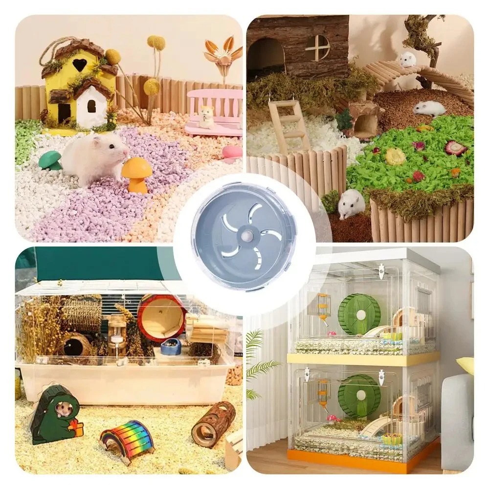 Hamster Sport Running Wheel Rat Small Rodent Mice Silent Jogging Hamster Gerbil Exercise Play Toys Hamster Accessories