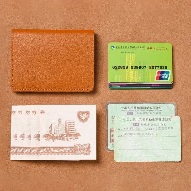 PT037,Classic Designer PU Leather Small for Men TLXT Short Simple Women's Fashion Ultra Thin Credit Card Bag Coin Purse Wallet