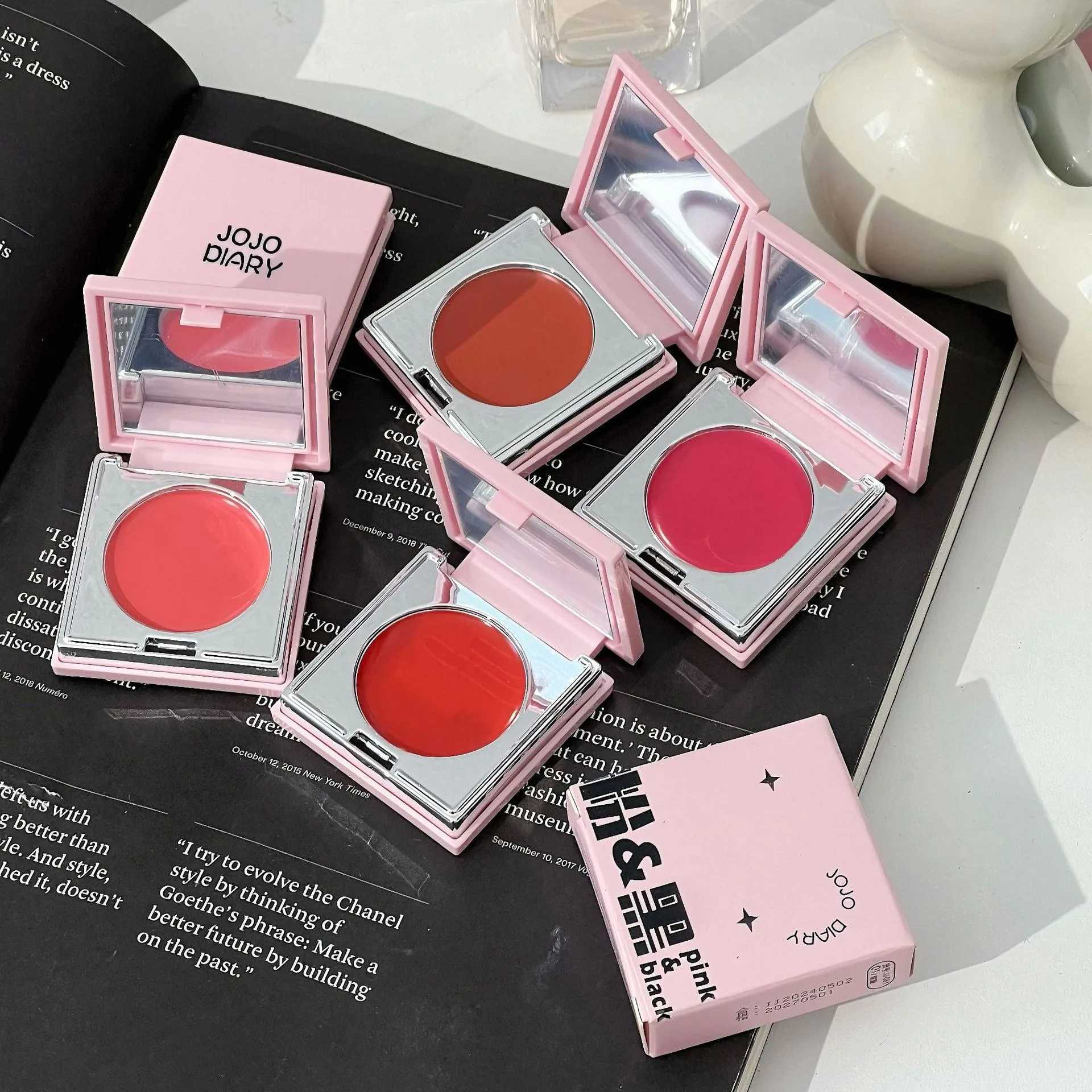 Matte Natural Mud B Lipstick Cream 3 in1 Lasting Brightening Moisturizing Lip Cheek Eye Balm Face Ber Waterproof MakeupXJ241225