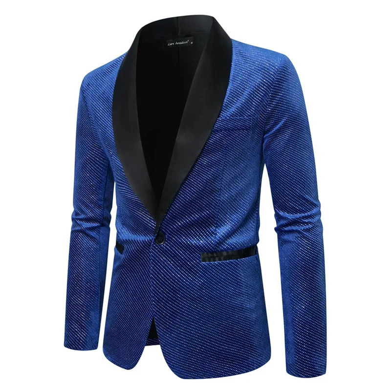 Autumn Winter Men Gold Velvet Plaid Suit Loose Jacket Red Green Fashion Male Business Social Wedding Prom Party Dress Blazer 241225