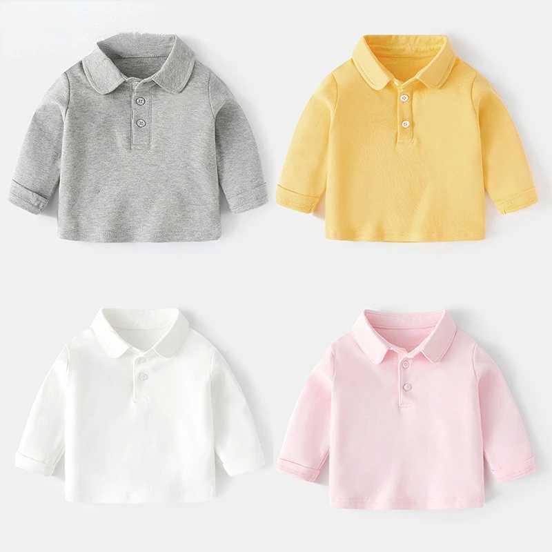 Baby POLO Shirt Long Sleeve T-shirt Boys Baby Girls Backing Spring Dress Kids Top Kids Shirt Casual WesternizationXJ241225
