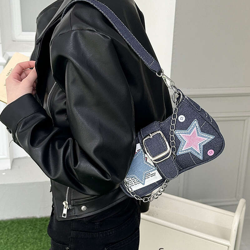 Women's Bags Handbag High End Millennium Spicy Girl Star Cowboy Underarm For Women New American Handheld Chain Bag