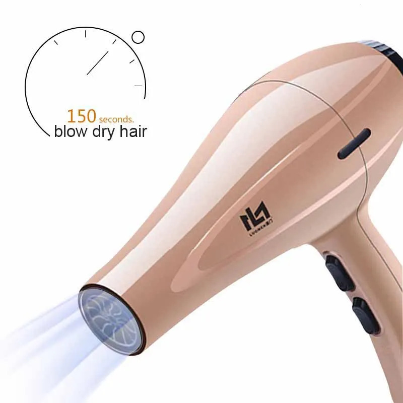 Professional Negative Ion Hair Dryer with Air Collecting Nozzle 3200w Blow Dryer /Cold Wind for Hairdresser Styling Tools 40D 241225