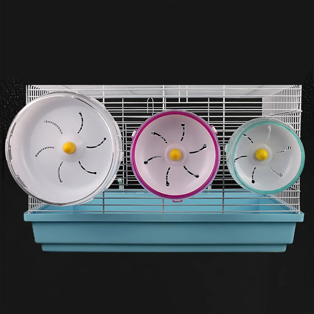 Hamster Running Disc Toy 3 Size Silent Small Pet Rotatory Jogging Wheel Small Pets Sports Wheel Toys Hamster Cage Accessories