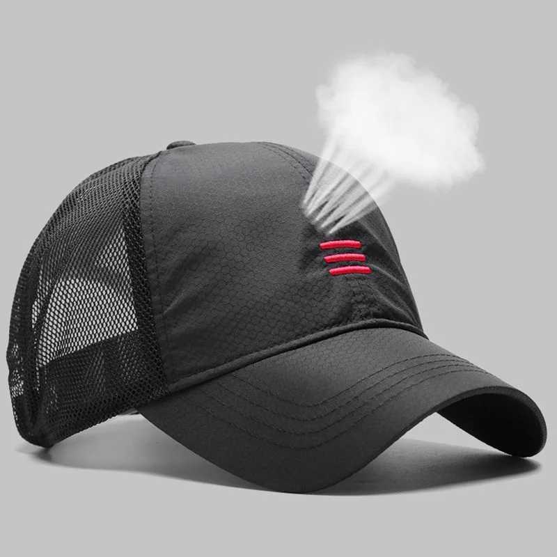 55-59cm 60-65cm large head mens plus size baseball cap womens summer mesh truck cap mens curved peak buckle cap W241225