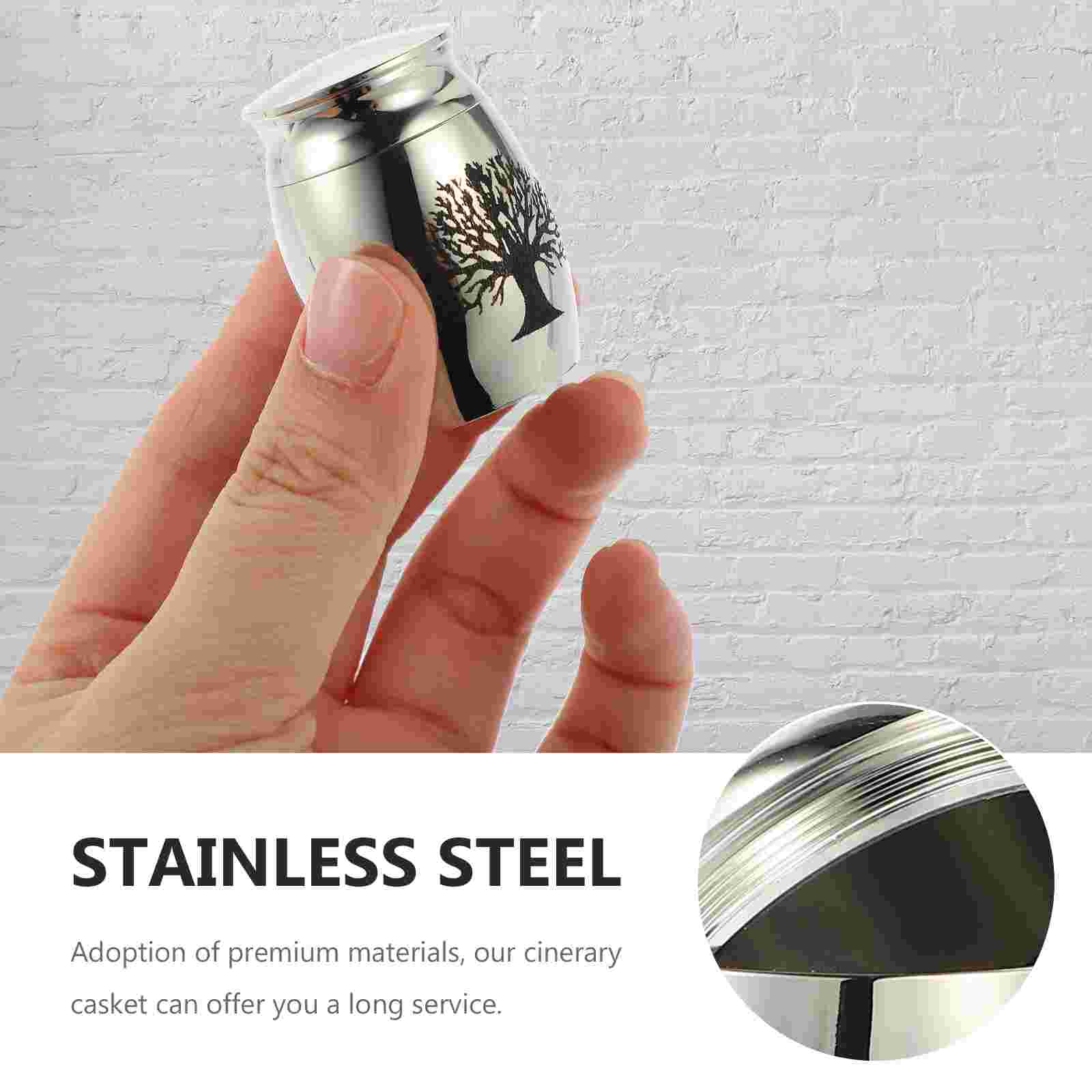 Urn Pet Funeral Ashes Necklace Animals Dog Urns Gift Stainless Steel Tank Metal Fine Cremation Container Dad