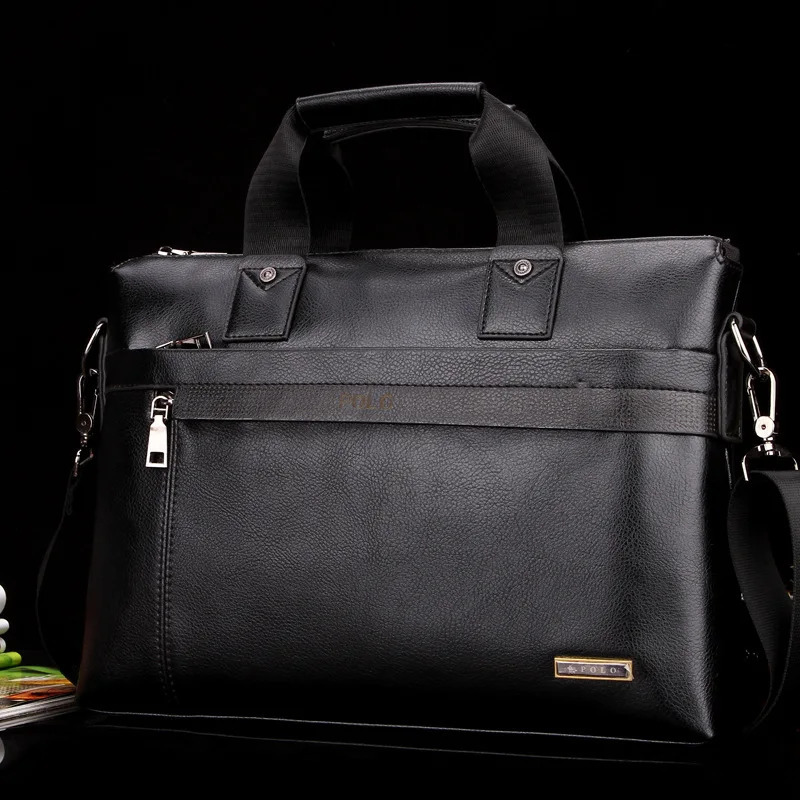 Men Briefcase Bag for Documents Leather Mens Business Travel Big Capacity A4 Document Organizer handbag 241225