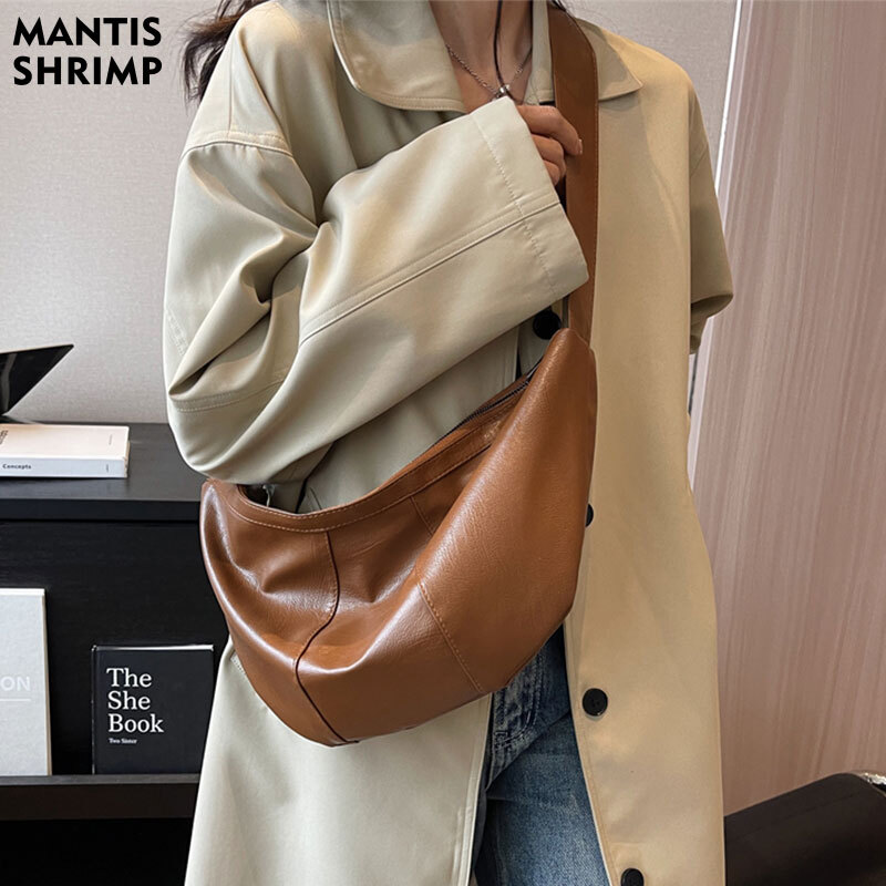 Casual Women Shoulder PU Leather Hobo Bag Female Large Capacity Messenger Bags Crossbody Handbag Bolsos Feminina