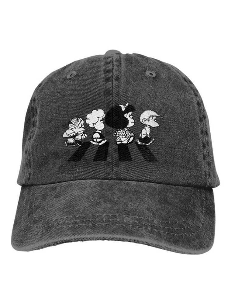 Fashionable summer hat her friends baseball hat Peaked hat Mafalda cartoon mens sun hat W241225