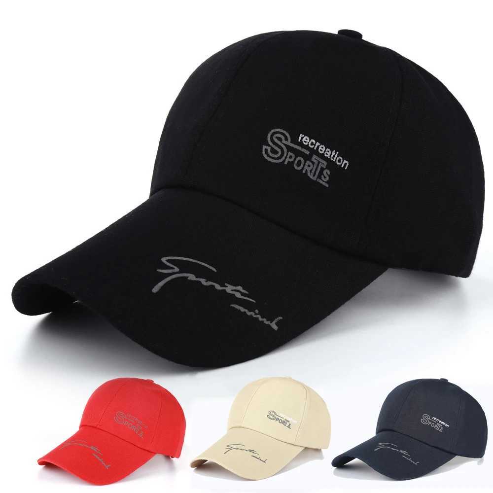 Outdoor sports baseball cap letter printed foot cap mens breathable sun protection bicycle fishing climbing sun hat W241225