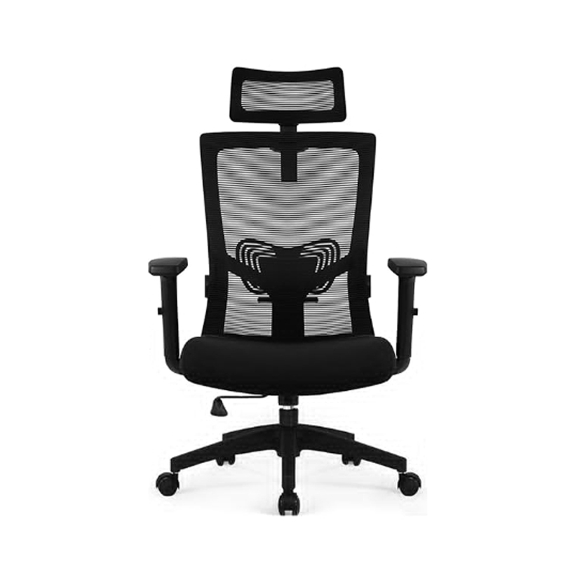 Stylish High-Back Swivel Chair for Enhanced Support During Long Hours at Work