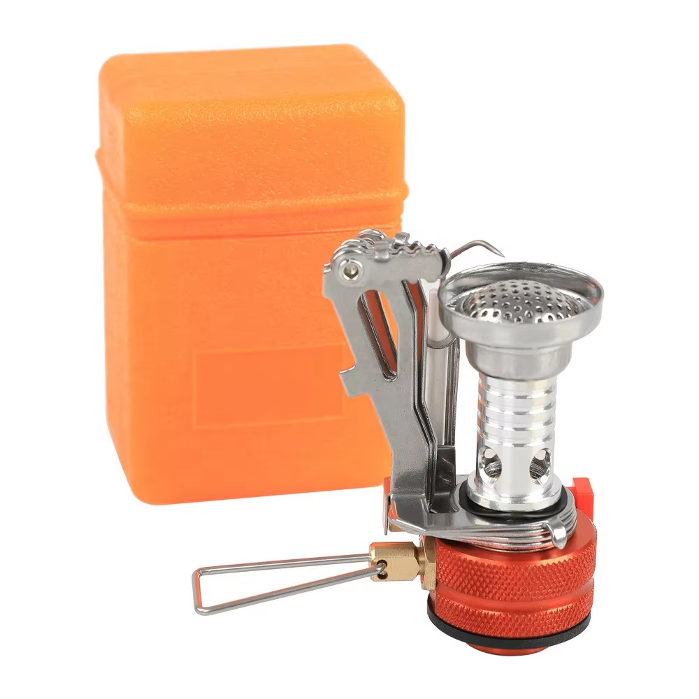 Outdoor Portable Camping Cooking Gas Stove for Hiking Backpacking with Piezo Ignition