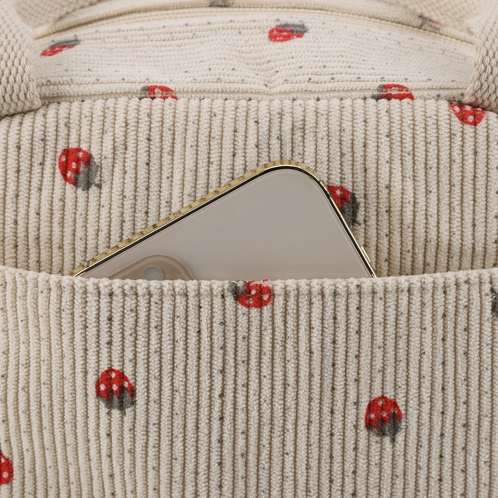 2025S New Free Shipping Designer Bag Cute Corduroy Bag Women Lunch Box Large Capacity Reusable Insulated Cooler For Work Picnic Travel