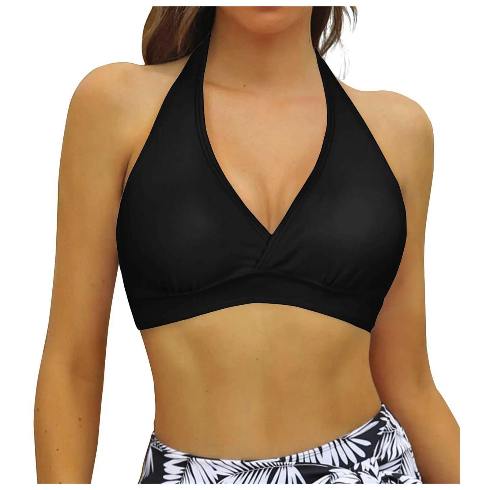 Strap swimsuit top teenage girl womens lace swimsuit top underwear full set bikini top push up swimsuitW241225