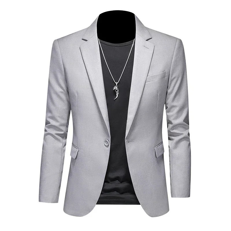 Fashion Mens Business Casual Blazer White Red Green Black Solid Color Slim Fit Jacket Wedding Groom Party Suit Coat M6XL 241225
