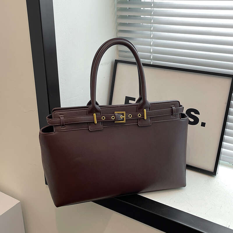 Women's Bags Handbag Large Size Women Top-Handle Bags Retro Pure Color Big Capacity Shopping Totes Winter Latest Trendy Designer Handbags