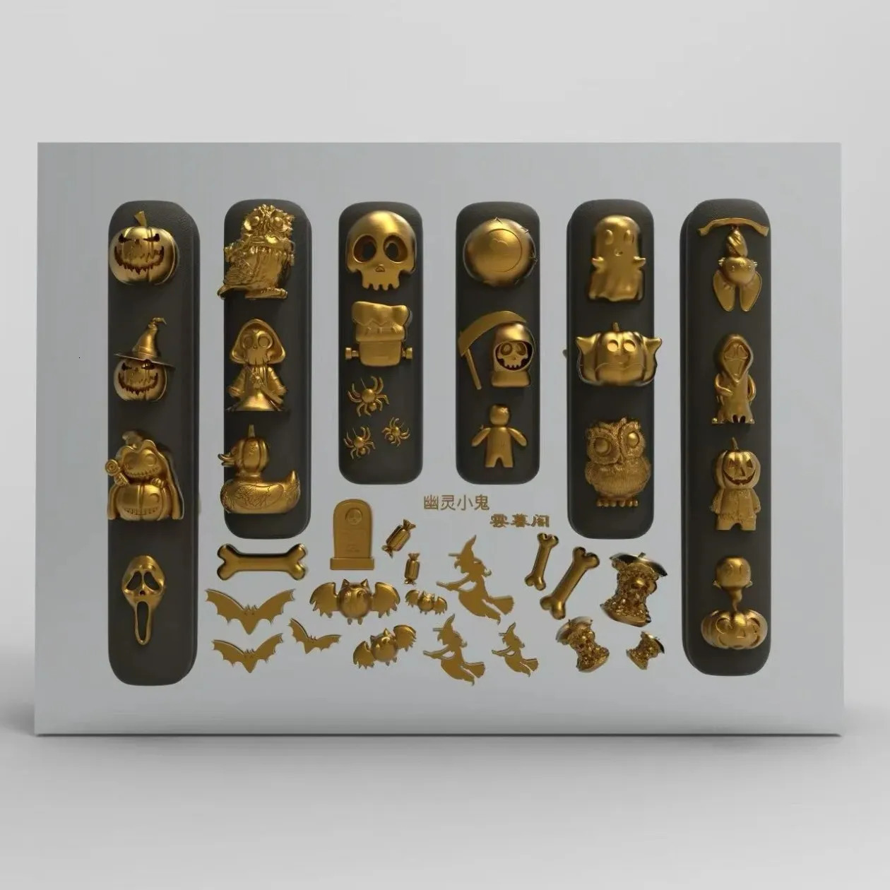 1pc Bow Pumpkin Panda 3D Nail Mold Nail Art Decorations Nails DIY Silicone Nails Mould Stamping Plate 241225
