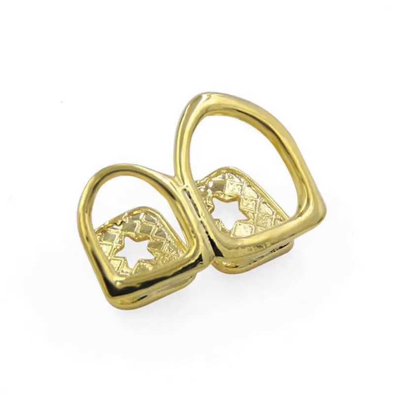 Hip Hop Teeth Grillz Men Women Gold Silver Color Single Tooth Grillz C Dental Grill Punk Rper Teeth C Halloween CosplayXJ241225