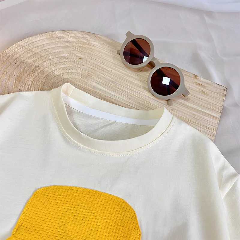 Clothing Sets Summer Baby Girl Clothes Kid Boy Cartoon Bear T-Shirts Shorts Suit Children Girl Short Sleeve Top and Bottom 2 Pieces SetY241225RIMV