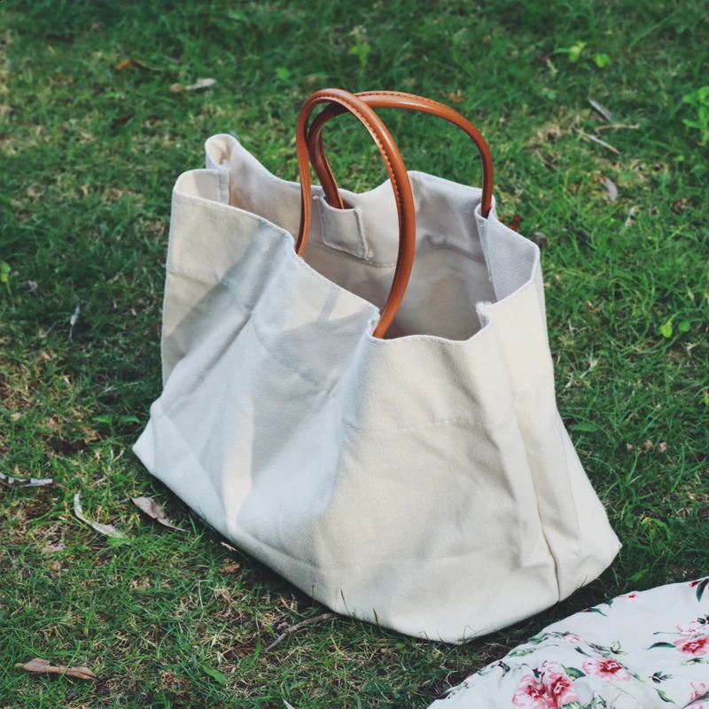 Designer Bag Women Handbags Casual Canvas Large Capacity Tote Shoulder Crossbody Bags Lady Shopper Female Big Purses Shopping Bag
