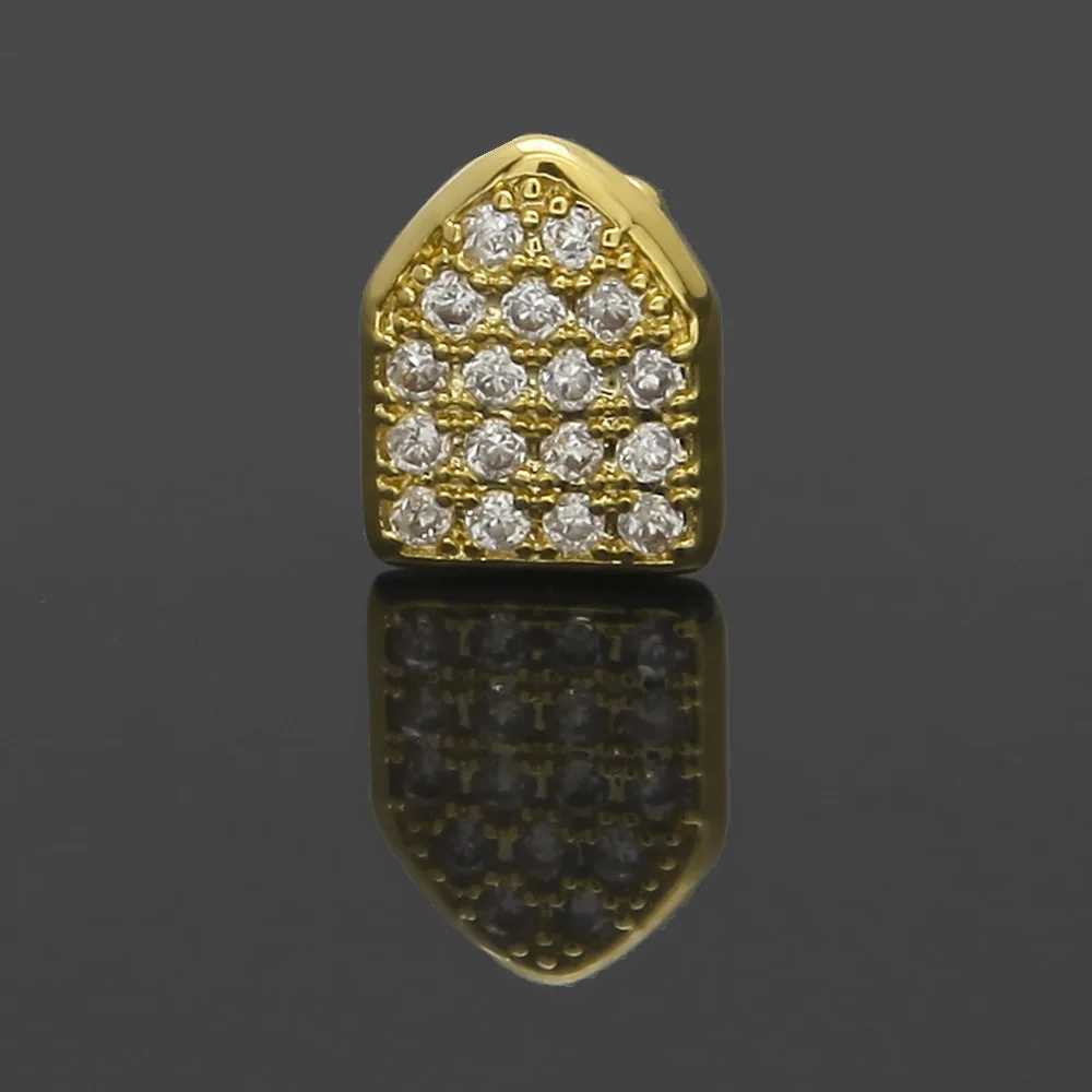 Bling Teeth Grillz Top Bootom Dental Mouth Punk Teeth Cs Cosplay Party Tooth Rper Hip Hop Jewelry TG002XJ241225