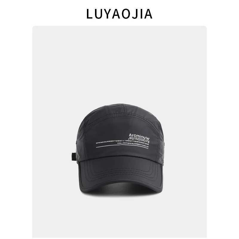 Mens Summer Thin Quick Drying Breathable Soft Top Sports Baseball Hat Womens Sunscreen Leather Hat W241225