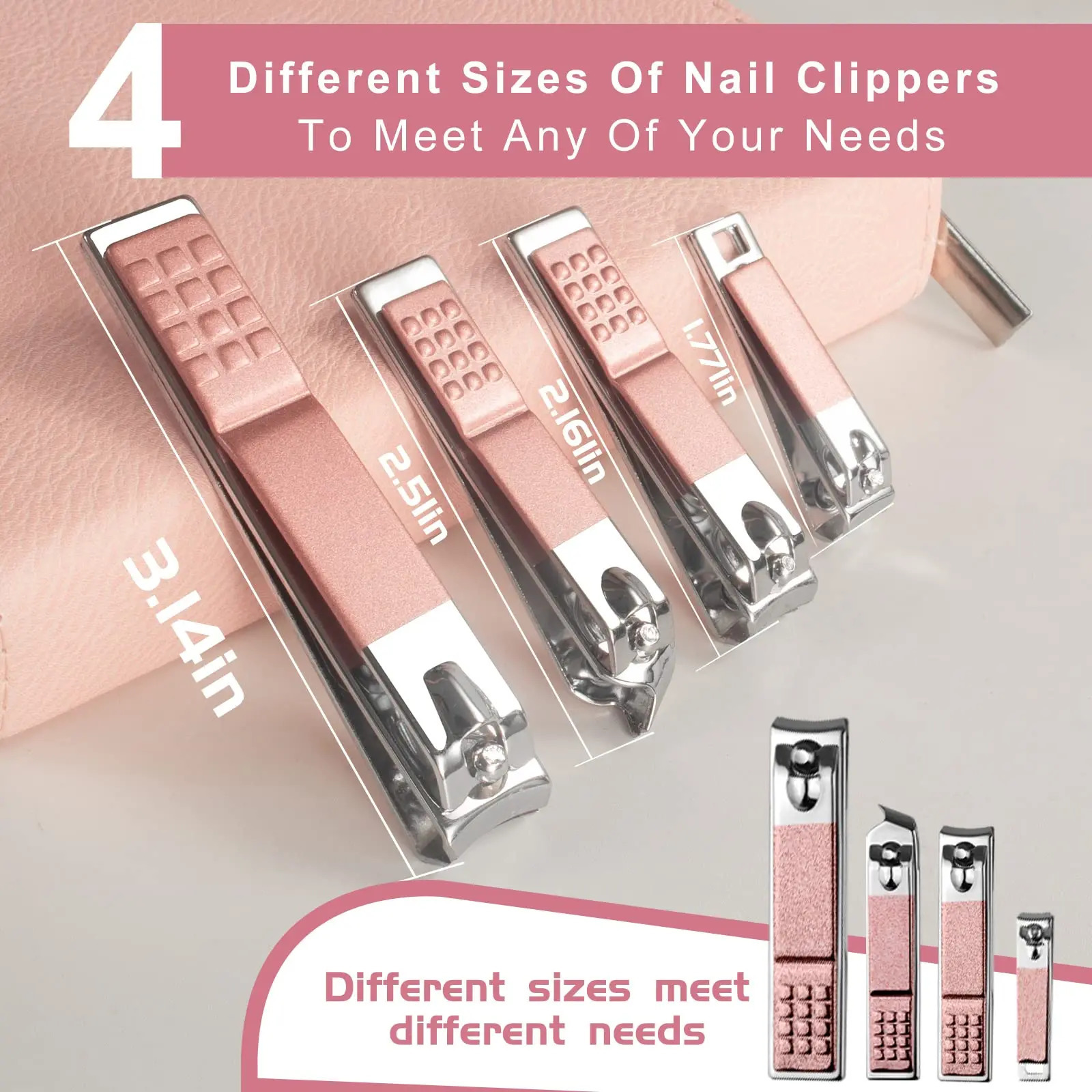 30/25pcs Manicure Set Nail Scissors Professional Stainless Steel Nail Clipper Travel Grooming Kit Quality Manicure Complete Kit 241225