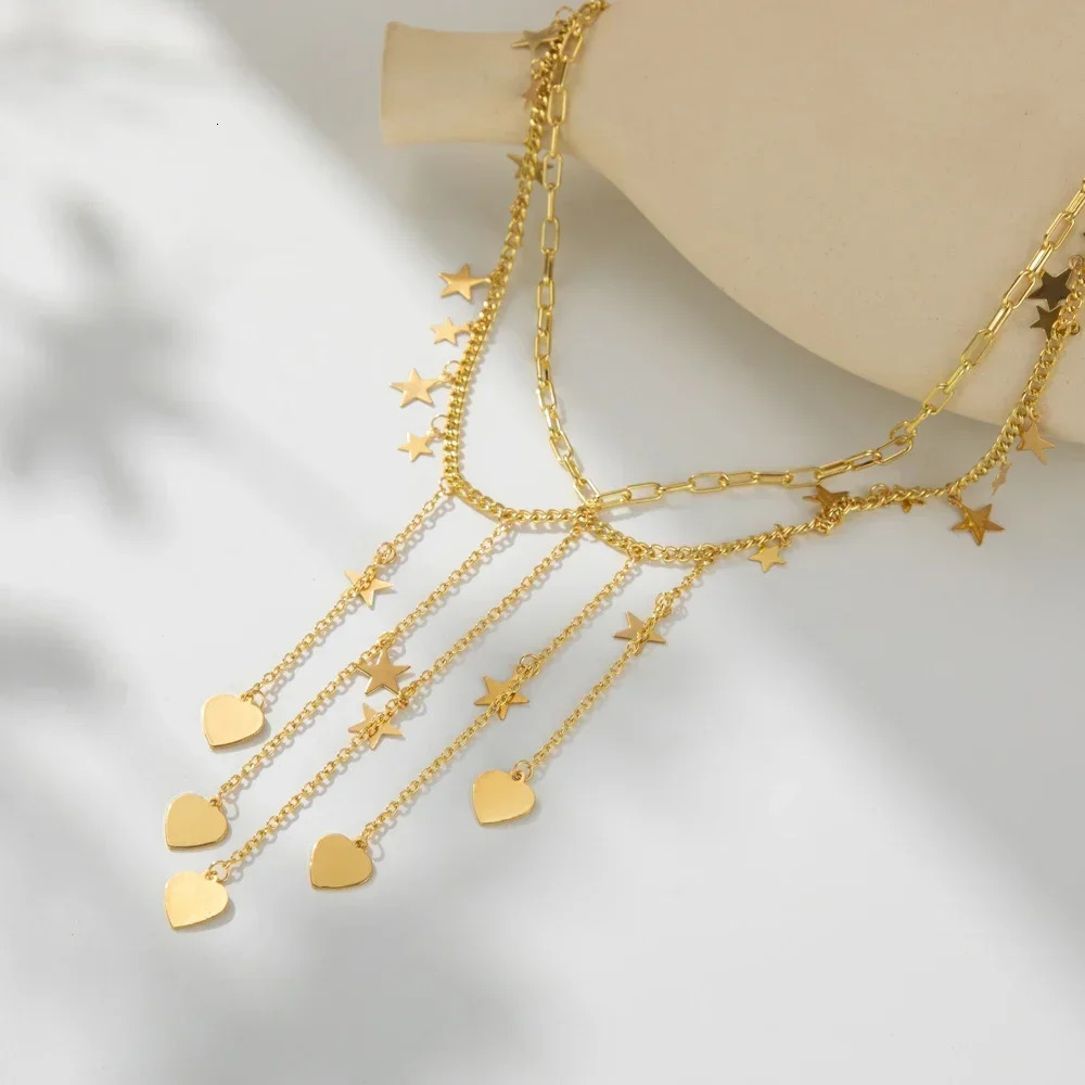 Fashion Creative Love Star Waist Chain For Women Fashion Trend Ladies Body Chain Jewelry Wholesale Direct Sales 241225