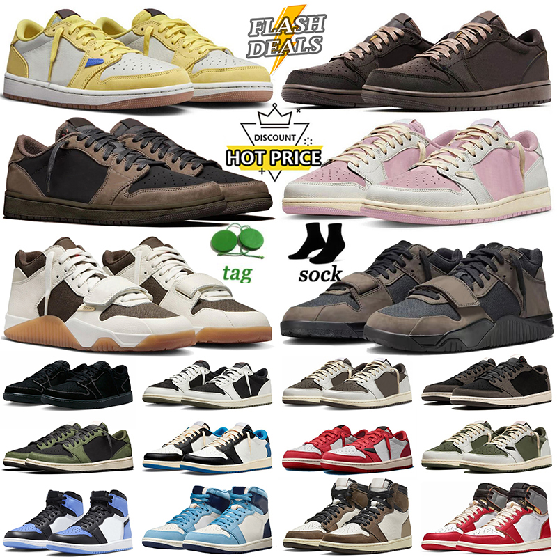 designer men women 1 basketball shoes reverse mocha low big size 13 Jack Tr Dark Canary Sail Medium Olive Velvet Brown Unc mens flat dhgate trainers sneakers 36-47