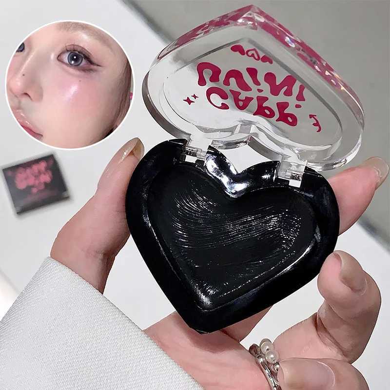 Cappuvini Heart Shape Ber Cream Black Crystal B Balm Temperature Change B Gel Makeup Pink Cheek Tint Rouge PaletteXJ241225