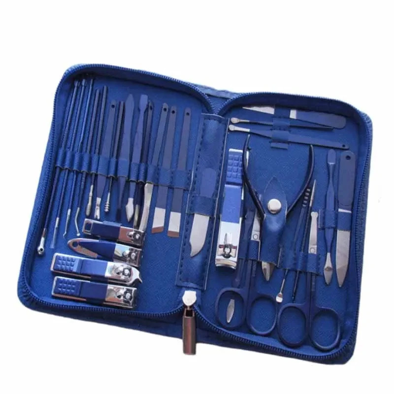 Manicure Cutters 30 PCs Nail Clipper Set Household Stainless Steel Manicure Kit Nail Clippers Pedicure Nail Scissors Tool 241225