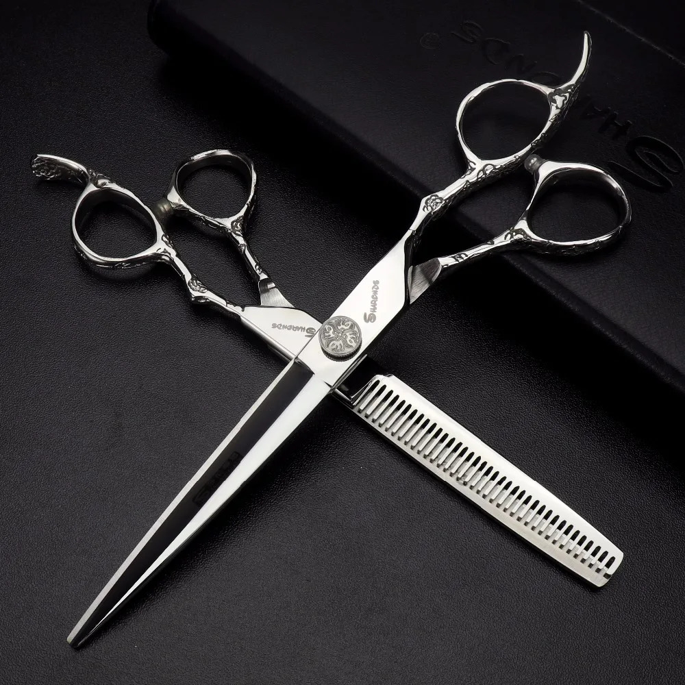 Scissors original professional hairdressing scissors thinning scissors 6/7 inch stainless steel exquisite non-slip cutting tool 241225