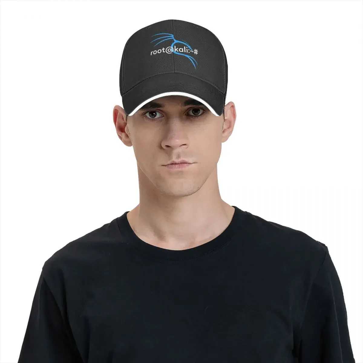 Kali Linux Root User Computer Programmer Multi Color Hat Peaked Female Hat Personalized Visor Outdoor Hat W241225