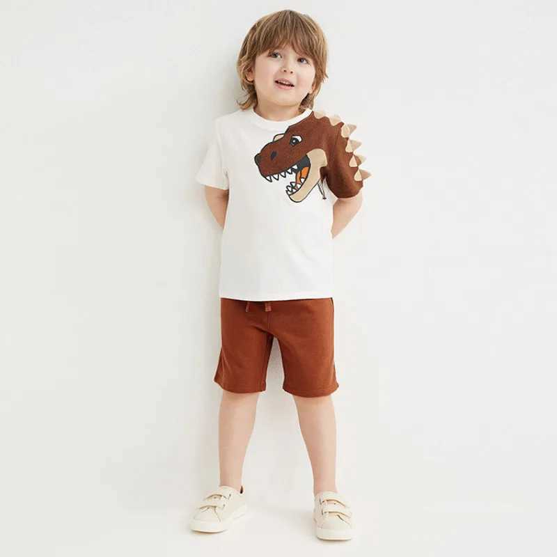 Clothing Sets Summer Baby Boy Clothes Set Children Bear Cartoon Tshirts and Shorts 2 Pieces Suit Kid Cotton Short Sleeve Top Bottom TracksuitsY241225O