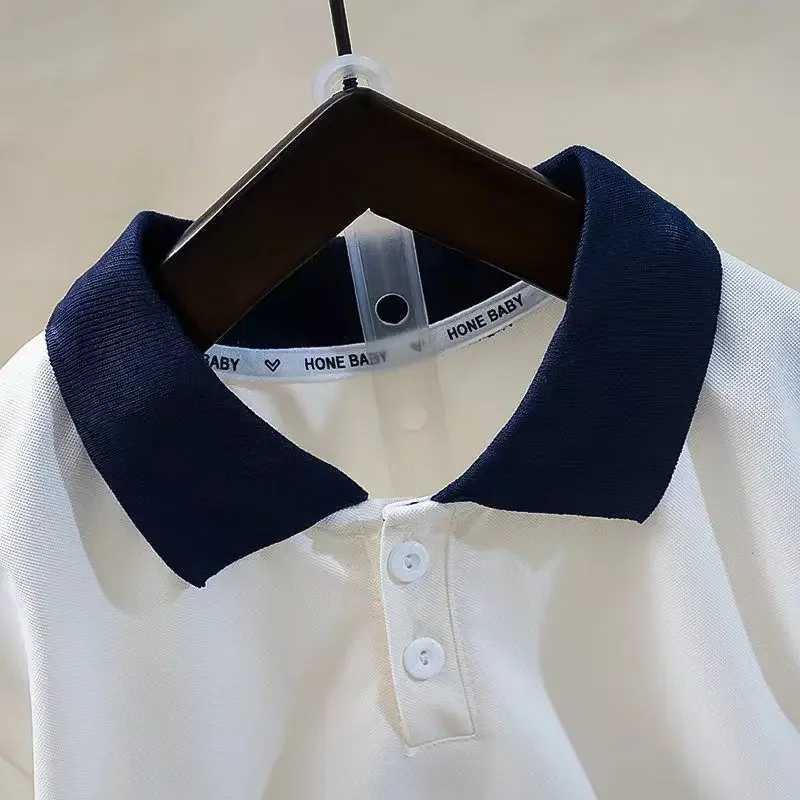 Clothing Sets Summer Baby Boy Clothes Set Children Lapel Tshirts Shorts 2pcs Suit Children Letter Short Sleeve Top Bottom Outfit TracksuitsY241225OM6E