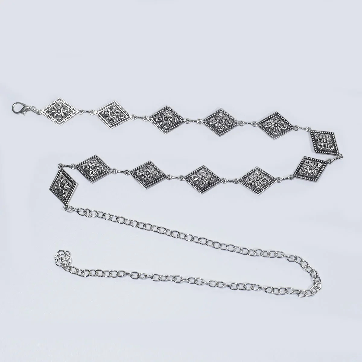 Vintage Carved Metal Waist Chain Accessory Womens Belt For Dresses Y2K Ethnic Style Body Jewelry From China Mainland 241225